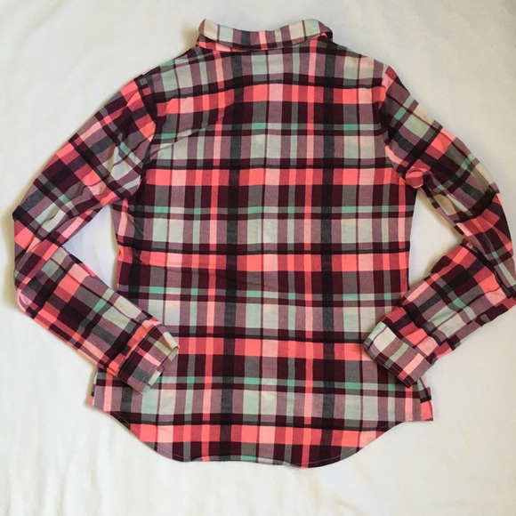VANITY TOP PLAID BUTTON DOWN SIZE M - Picture 3 of 8